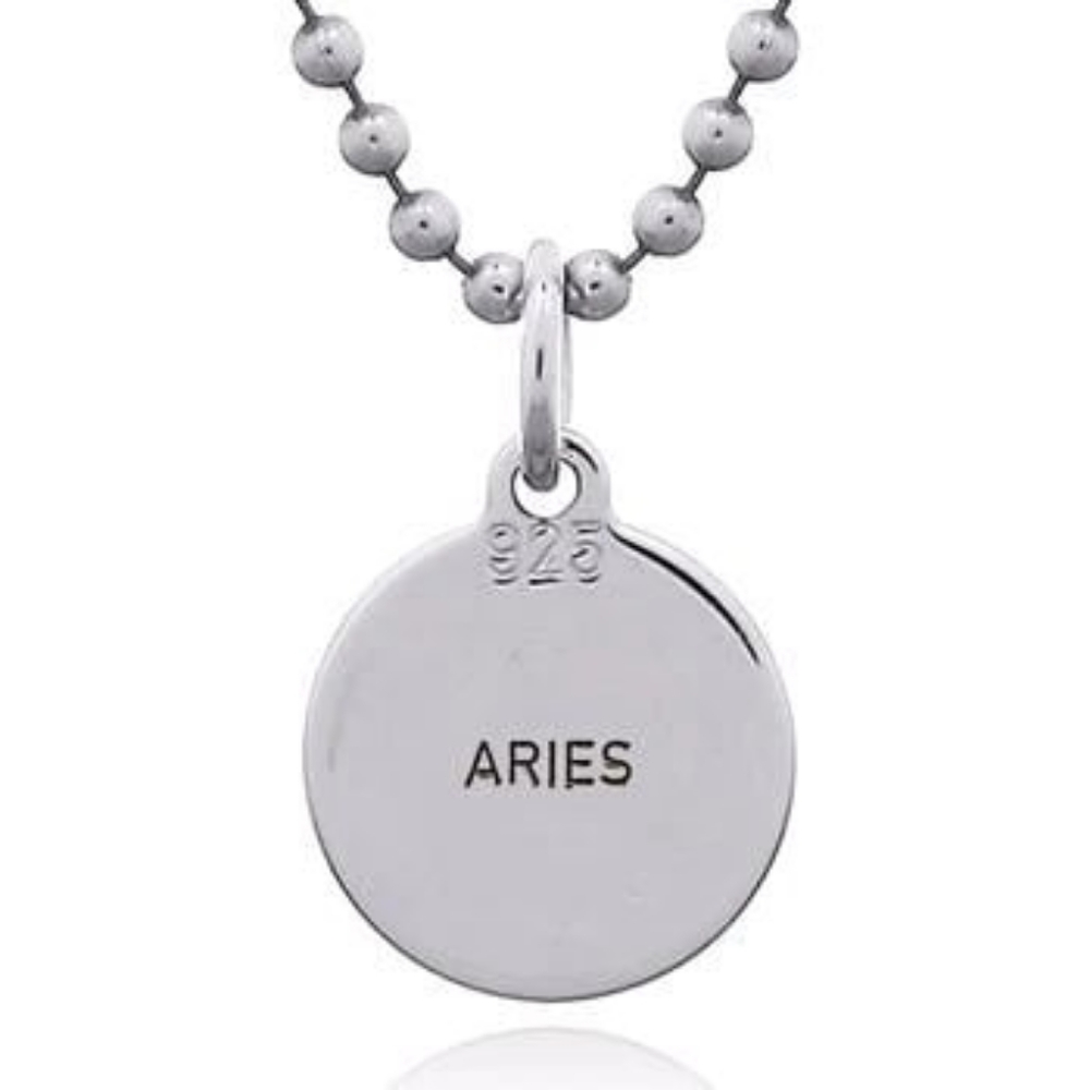 Jeanex brand double sided zodiac pendant - ARIES